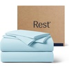 image:imageREST Evercool  Cooling Sheet Set for Hot Sleepers FullLight Blue