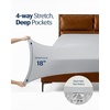 image:imageREST Evercool  Cooling Sheet Set for Hot Sleepers FullLight Gray