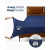 image:imageREST Evercool  Cooling Sheet Set for Hot Sleepers FullMidnight Blue