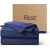 image:imageREST Evercool  Cooling Sheet Set for Hot Sleepers FullMidnight Blue