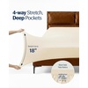 image:imageREST Evercool  Cooling Sheet Set for Hot Sleepers FullSnow Ivory