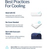 image:imageREST Evercool Cooling Comforter Blanket for Hot Sleepers KingCali KingMidnight Blue