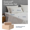 image:imageREST Evercool Cooling Comforter Set for Hot Sleepers 4PC QueenArctic White