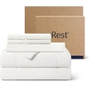 image:imageREST Evercool Cooling Comforter Set for Hot Sleepers 4PC QueenArctic White