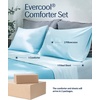 image:imageREST Evercool Cooling Comforter Set for Hot Sleepers 4PC QueenLight Blue