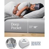 image:imageREST Evercool Cooling Comforter Set for Hot Sleepers 4PC QueenLight Gray