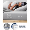 image:imageREST Evercool Cooling Comforter Set for Hot Sleepers 4PC QueenLight Gray