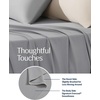 image:imageREST Evercool Cooling Flat Sheet for Hot Sleepers Cali KingKingLight Gray