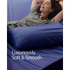 image:imageREST Evercool Cooling Flat Sheet for Hot Sleepers Cali KingKingMidnight Blue