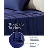 image:imageREST Evercool Cooling Flat Sheet for Hot Sleepers Cali KingKingMidnight Blue