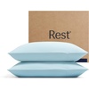 image:imageREST Evercool Cooling Pillowcases for Hot Sleepers King 2PCSLight Blue