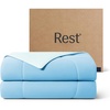 image:imageREST Evercool Cooling Comforter Blanket for Hot Sleepers KingCali KingAqua Blue