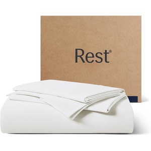 image:imageREST Evercool  Cooling Sheet Set for Hot Sleepers FullArctic White