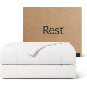 image:imageREST Evercool Cooling Comforter Blanket for Hot Sleepers KingCali KingArctic White