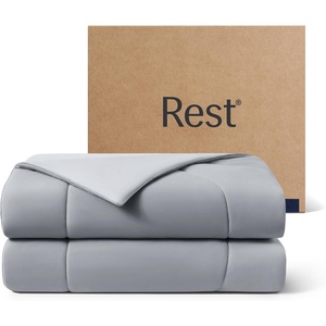 image:imageREST Evercool Cooling Comforter Blanket for Hot Sleepers KingCali KingCool Gray