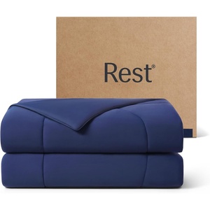 image:imageREST Evercool Cooling Comforter Blanket for Hot Sleepers KingCali KingMidnight Blue