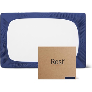 image:imageREST Evercool Cooling Fitted Sheet for Hot Sleepers KingMidnight Blue