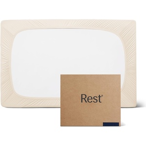 image:imageREST Evercool Cooling Fitted Sheet for Hot Sleepers KingSnow Ivory