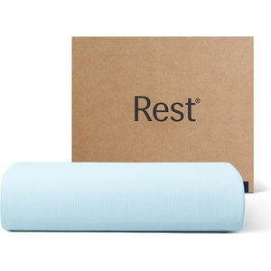 image:imageREST Evercool Cooling Flat Sheet for Hot Sleepers Cali KingKingLight Blue