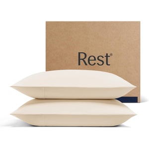 image:imageREST Evercool Cooling Pillowcases for Hot Sleepers King 2PCSSnow Ivory
